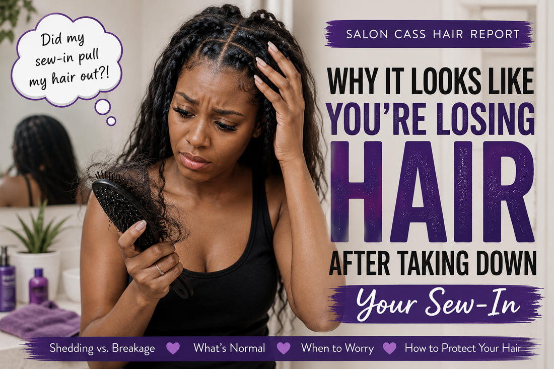 Why It Looks Like You're Losing Hair After Taking Down Your Sew-In