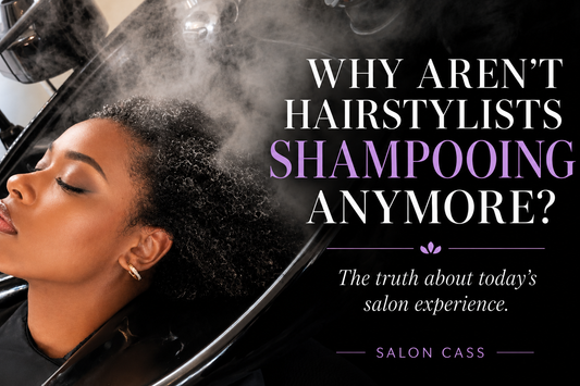 Hair By Shaunda  Cass of Salon Cass Hair steam treatment