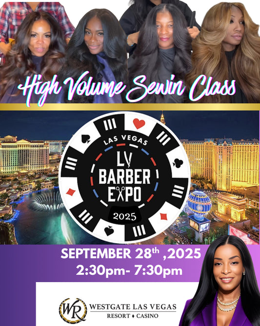 High Volume Sewin Class... LV BARBER EXPO LIVE or ZOOM