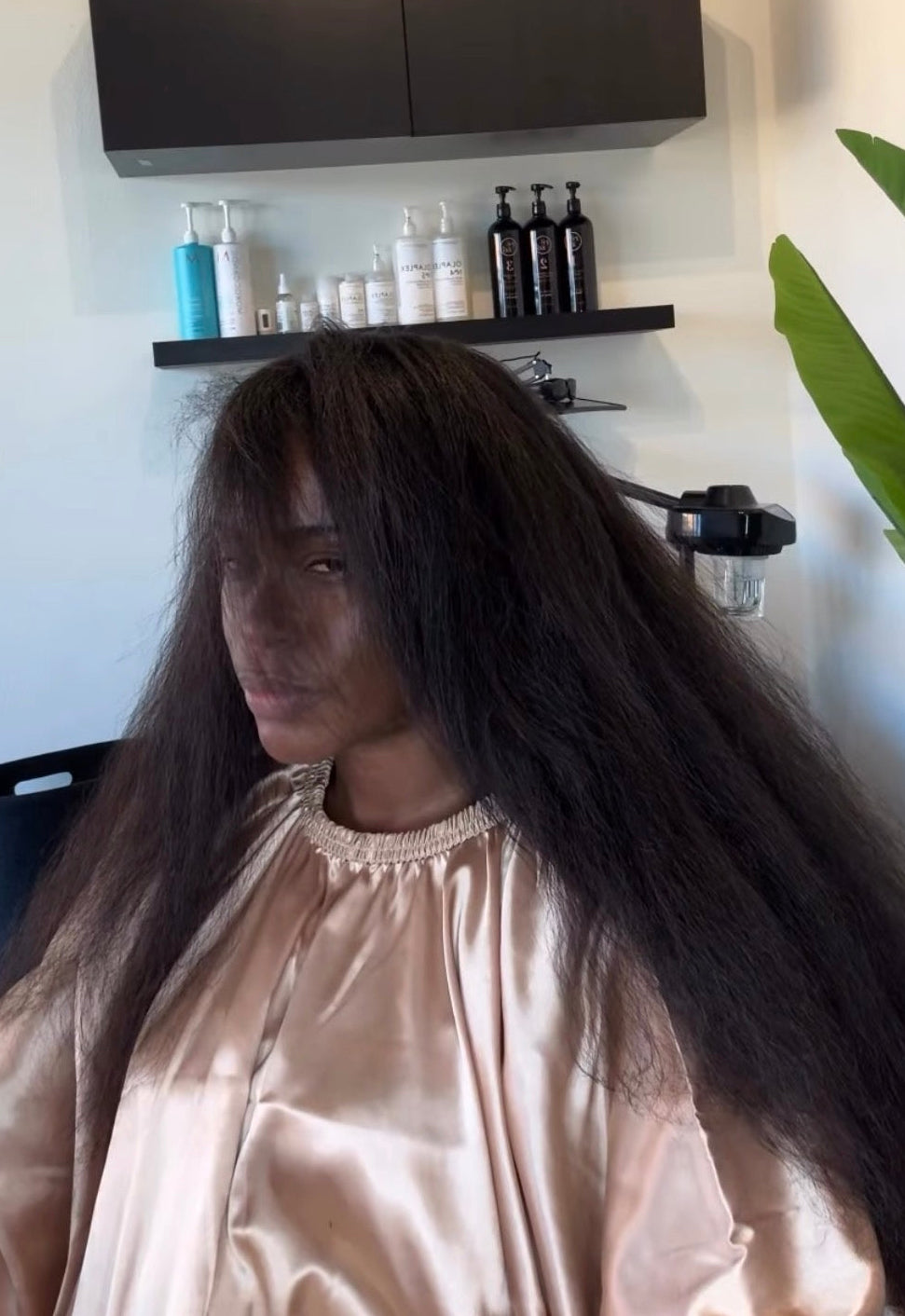 Blow dried kinky curly hair extensions blow dried straight